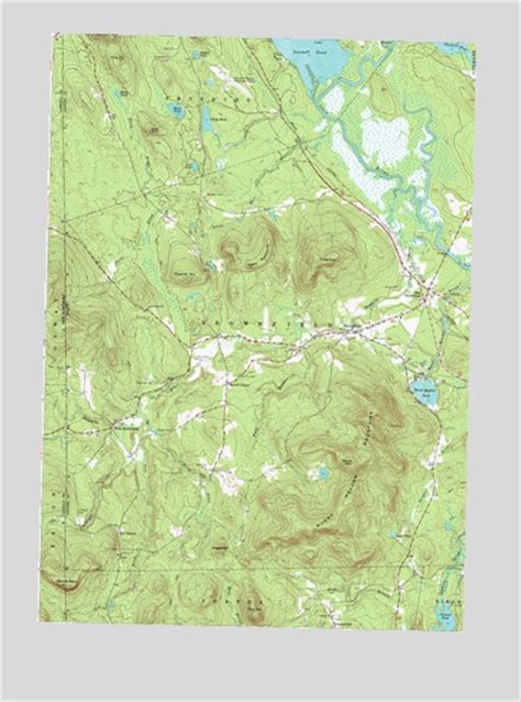 Brownfield Me Topographic Map Topoquest