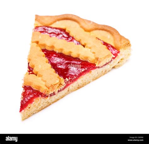 Cherry Pie Slice Stock Photo Alamy