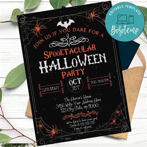 Join Us If You Dare For A Spooktacular Pumpkin Party Invite Bobotemp