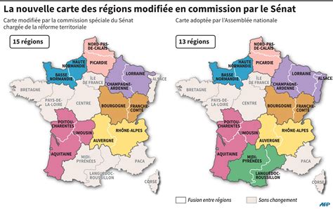 Réforme Territoriale La Carte Des Régions De Nouveau Au Découpage