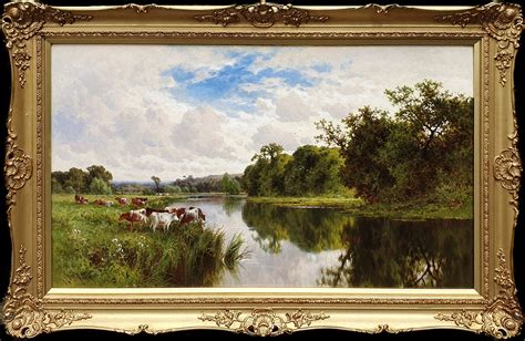 Henry H Parker 19th Century Landscape Oil Painting Of