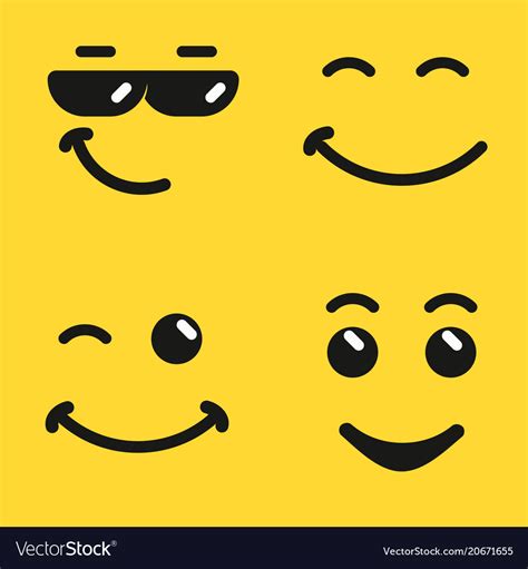 Smiling Face Emoji Royalty Free Vector Image Vectorstock