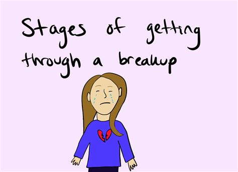 Stages of getting through a breakup