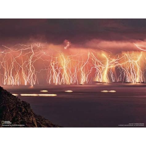 Lightning Strikes Off Greece Great Photo From National Geographic