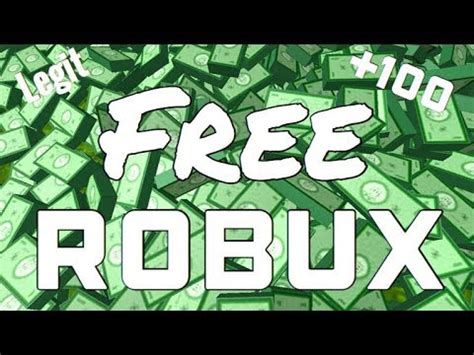 How To Get *FREE ROBUX* - *LEGIT* - YouTube