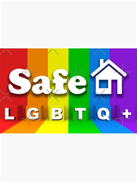 LGBTQ Plus Sign Safe Zone Equality Sticker For Sale By Aronia Redbubble