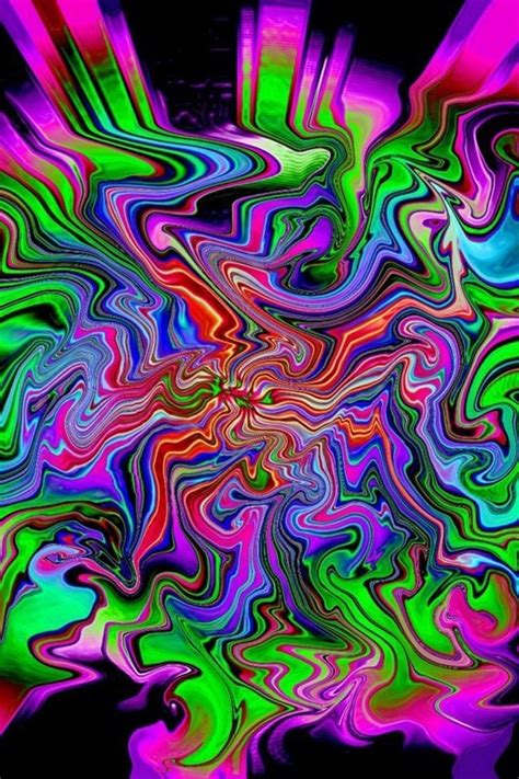 Crazy Colour Psychedelic Art Fractal Art Wallpaper 2016