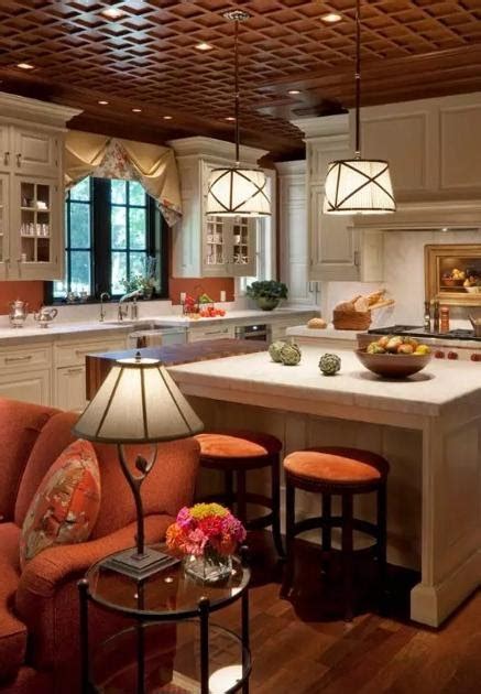 35 Fresh Kitchens With Cathedral Ceilings Contemporary Kitchen With