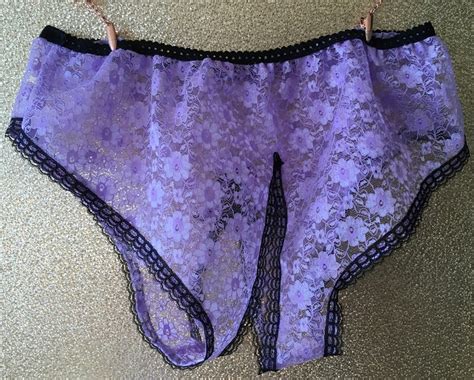 sheer lace crotchless panties fetish sissy burlesque sissy etsy