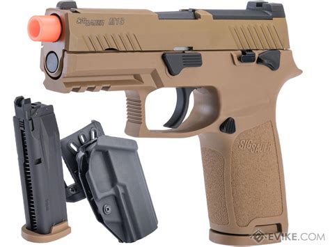 Sig Sauer Proforce P320 M18 Mhs Airsoft Gbb Pistol Model Tan Green