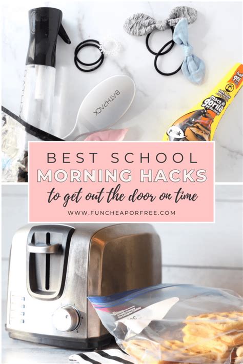 school morning hacks to make your life easier fun cheap or free