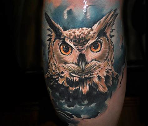 Owl Face Tattoos