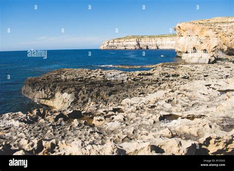 Azure Window Dwejra Window Collapsed Natural Arch In Gozo Island
