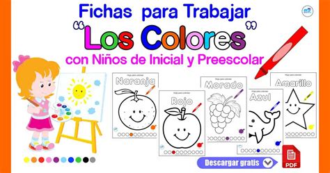 Fichas para Trabajar Los Colores con Niños de Inicial Materiales