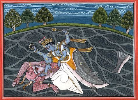 Matsya The Fish Incarnation Of Vishnu Exotic India Art