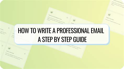 How To Write A Professional Email A Step By Step Guide Marketing