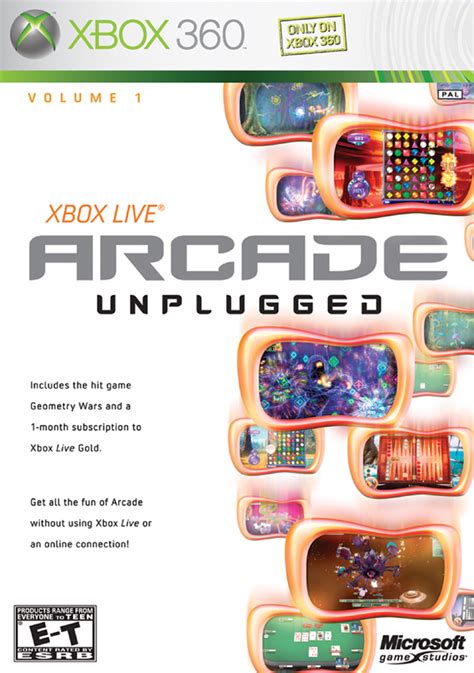 Xbox Live Arcade Unplugged Volume 1 Video Game Box Art Id 185815