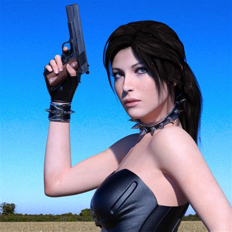 Lara Croft Sexy 3d Render Renderhub Gallery