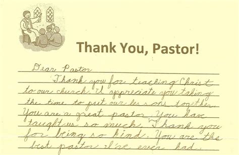 Pastor Appreciation Letters Images Pastors Appreciation