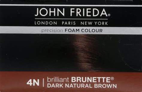 John Frieda Brilliant Brunette 4N Dark Natural Brown Precision Foam