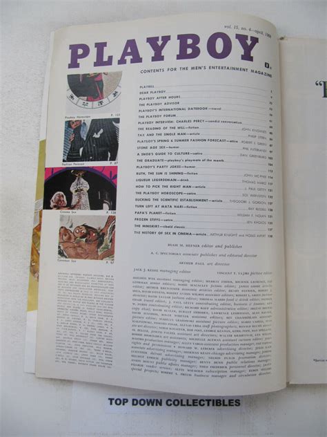 Playboy Magazine April Gaye Rennie Plotm Pictorial On Sex In U S