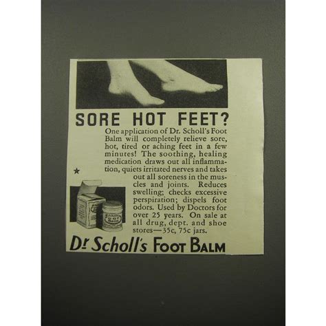 Dr Scholl S Foot Balm Ad Sore Hot Feet On Ebid Ireland