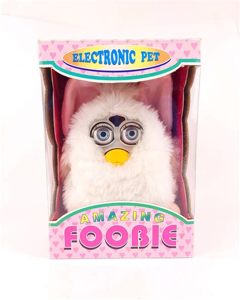 Furby Foobie With Box White Fake Bootleg Copy Knock Off Electronic Pet