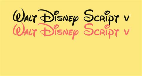 Walt Disney Script V41 Free Font What Font Is
