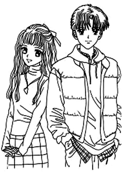 Anime Love Coloring Pages Reomadworld