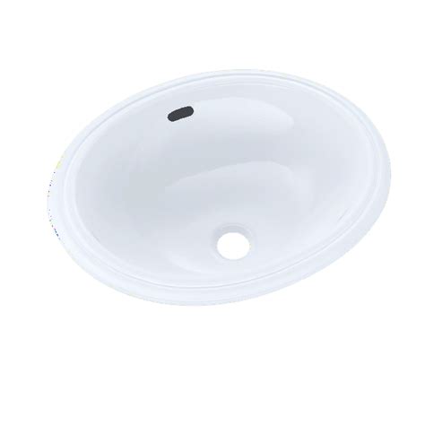 Toto® Oval 15 X 12 Narrow Undermount Bathroom Sink Cotton White Lt57701