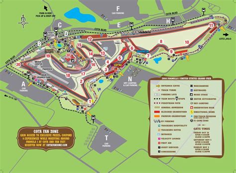 Cota from mapcarta, the free map. USGP User Friendly map of COTA track. Great whether your ...