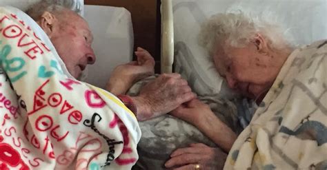 100 year old grandpa clutches dying wife s hand during final moments together