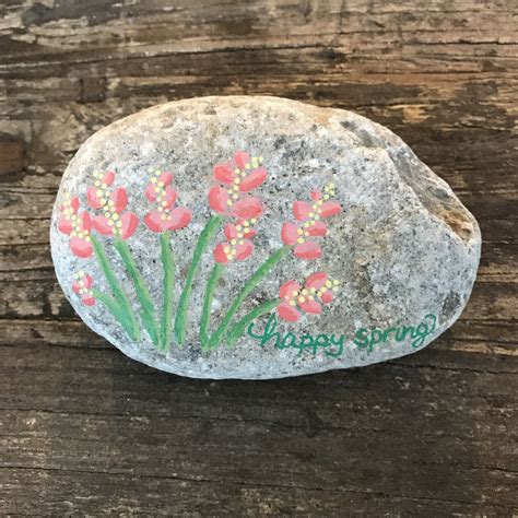 Spring Flowers Painted Rock Dot Art Kindness Rocks Painted Rocks