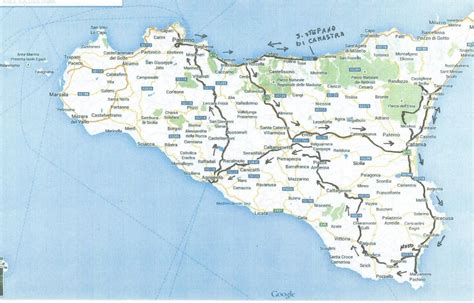 mappa itinerario completo spring sicilia 2015 | Italiano With Jodina