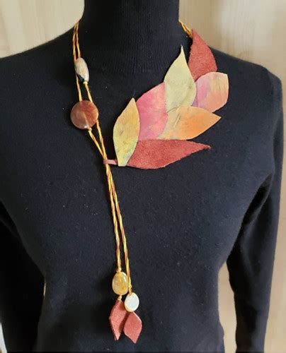 Autumn Leaves Necklace Rubeni Jewelry