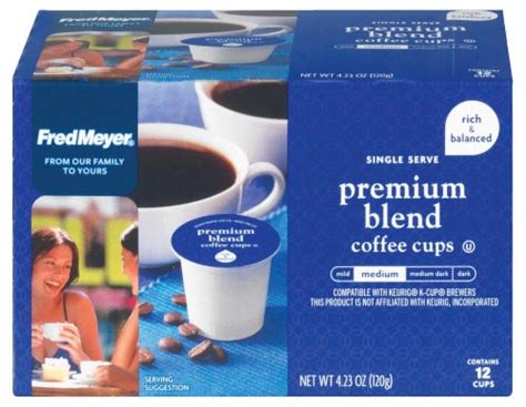 Fred Meyer® Premium Blend Medium Coffee Single Serve Cups 12 Ct Fred