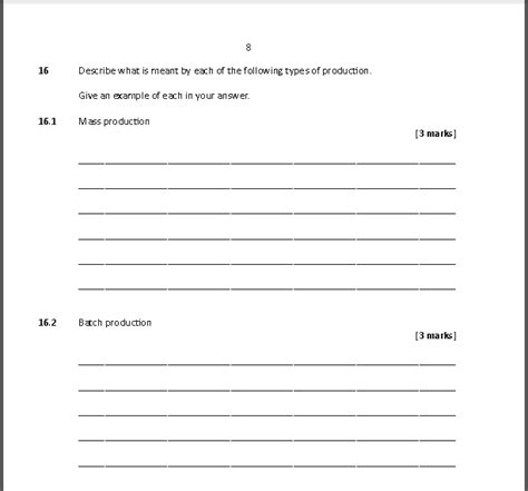 Gcse Design And Technology Practice Exam Papers Written In The