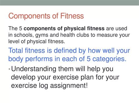 Ppt Components Of Fitness Powerpoint Presentation Free Download Id
