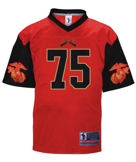 Marines Authentic Football Jersey With Lycra Side Inserts And V Neck