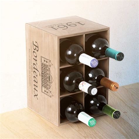 range bouteilles en bois façon caisse de vin on range tout