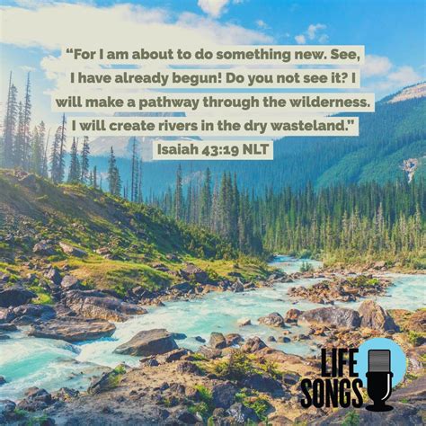 Isaiah 4319 Lifesongs Upliftingword Uplifting Words Isaiah 43 19