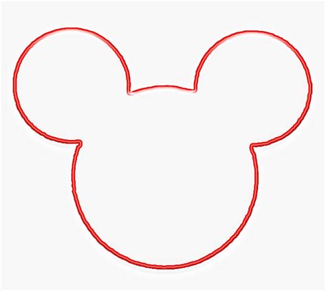 Mickey Mouse Silhouette Template