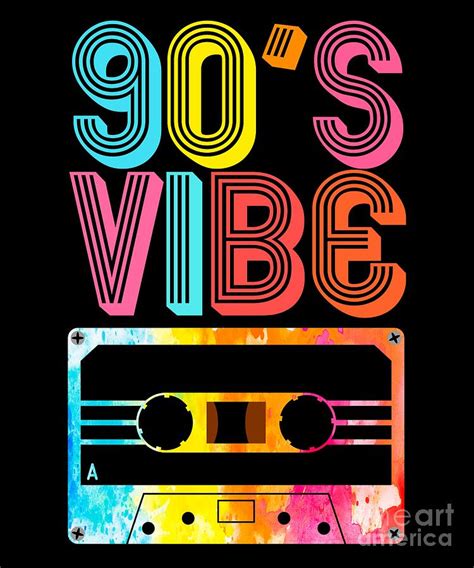 Retro 90s Vibe Design Cassette Tape Party Costume T Product Digital