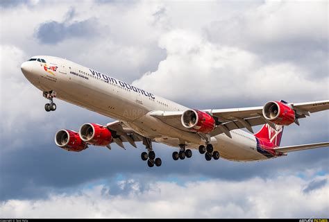 G Vyou Virgin Atlantic Airbus A340 600 At London Heathrow Photo