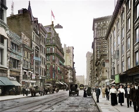 Shorpy Historic Picture Archive Bustling Broadway