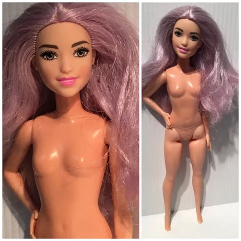Barbie Fashionistas Doll Mattel Dvx Petite Purple Hair Nude
