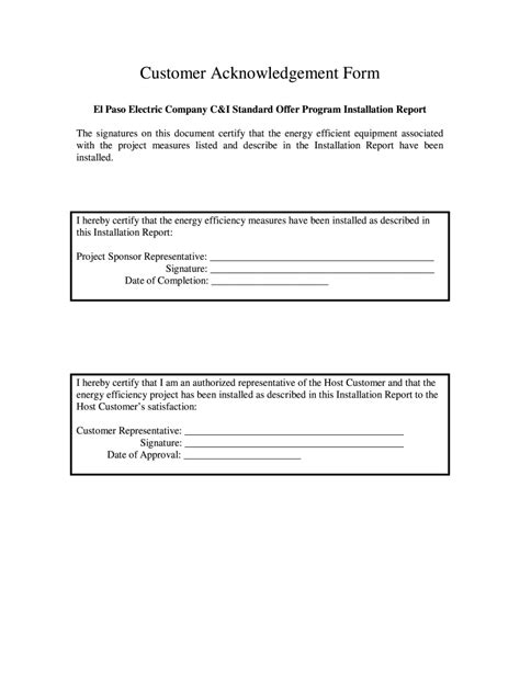 Client Acknowledgement Form Fill Online Printable Fillable Blank