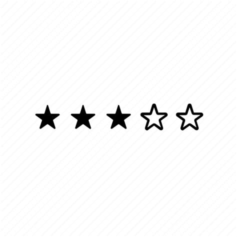 Rating Ratings Star Stars Three Bookmark Favorite Icon Download
