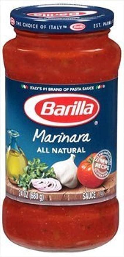 Amazon Com Barilla Marinara All Natural Pasta Sauce 24 Oz Grocery