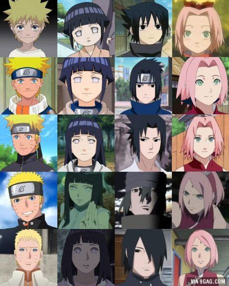 Throughout The Years Naruto Hinata Sasuke Sakura Naruhina